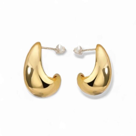 24K Gold Plated Drop Earrings - Picture 3 of 13